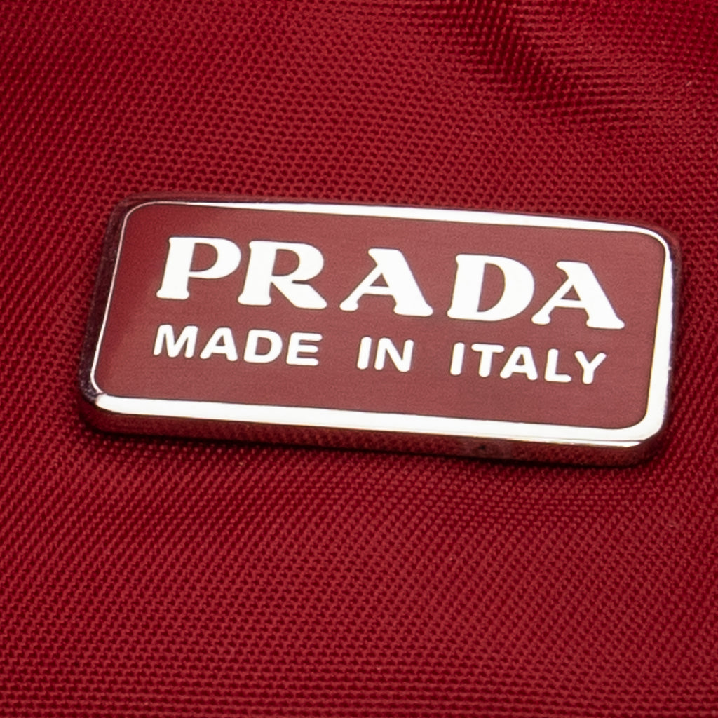 Prada - Mini sac hobo zippé vintage - Rouge