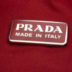 Prada - Mini sac hobo zippé vintage - Rouge