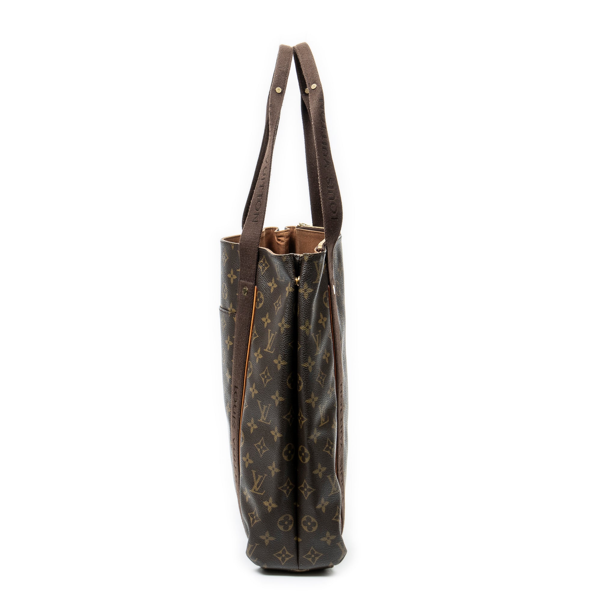 Handbag Cabas Beaubourg Brown Monogram Canvas