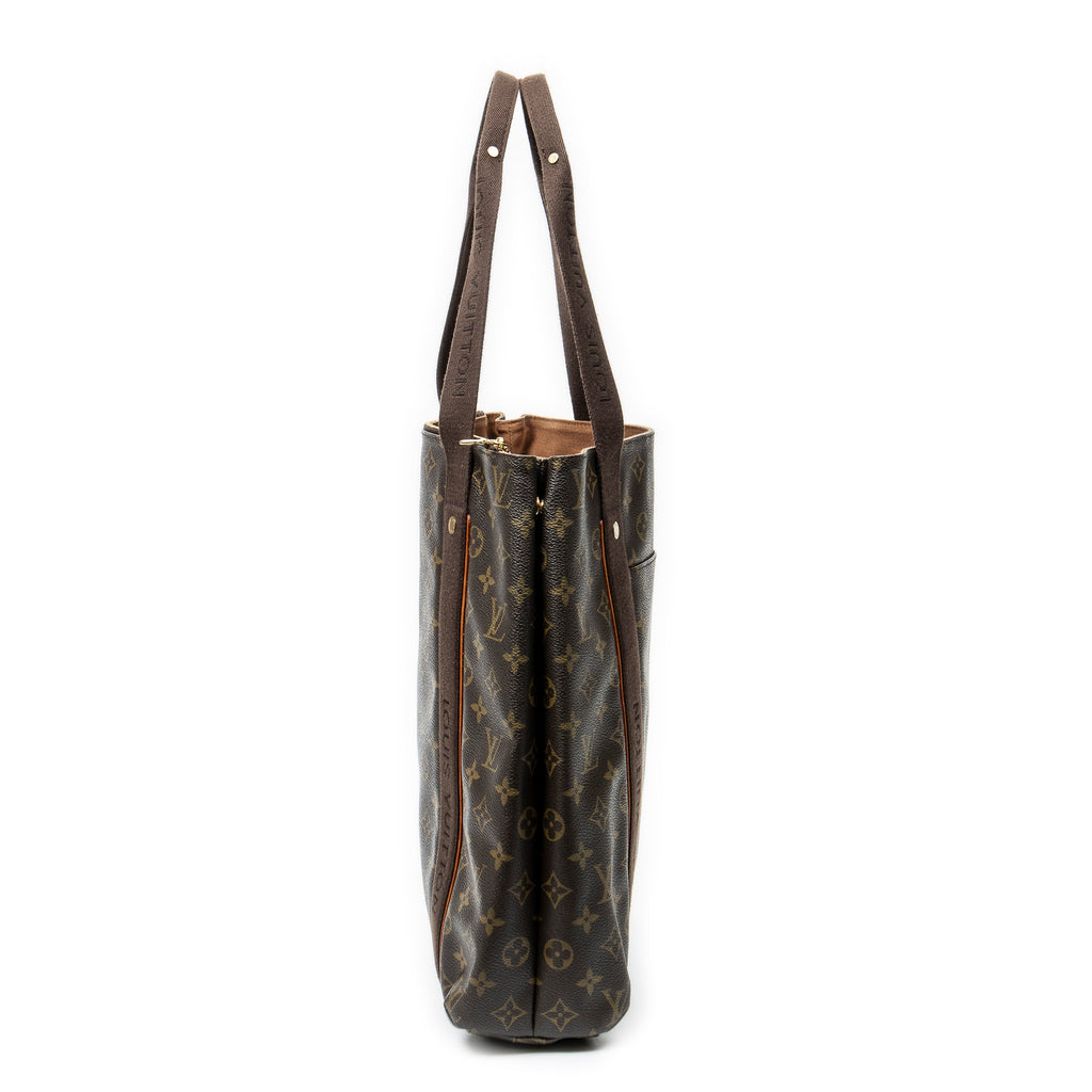 Handbag Cabas Beaubourg Brown Monogram Canvas