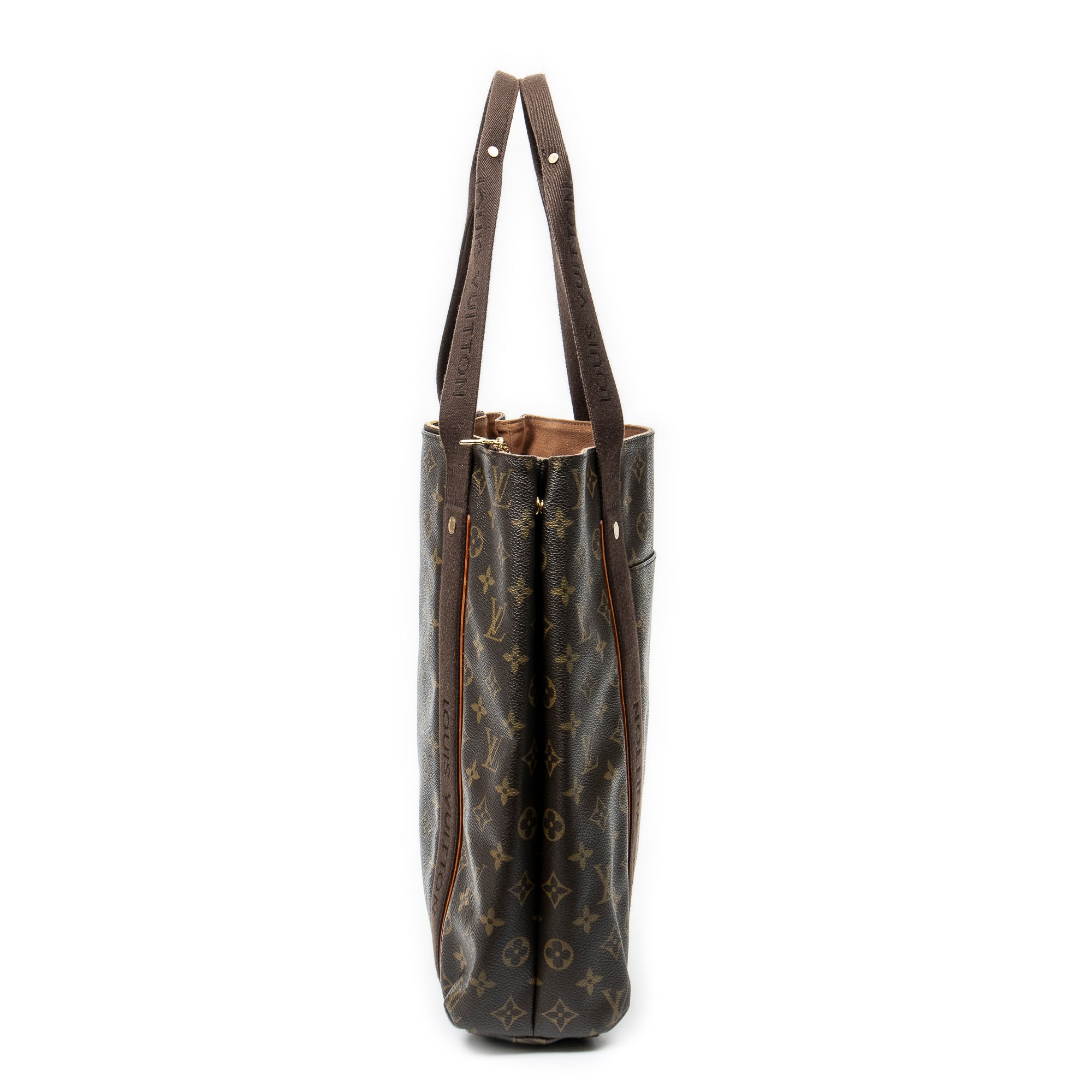 Handbag Cabas Beaubourg Brown Monogram Canvas