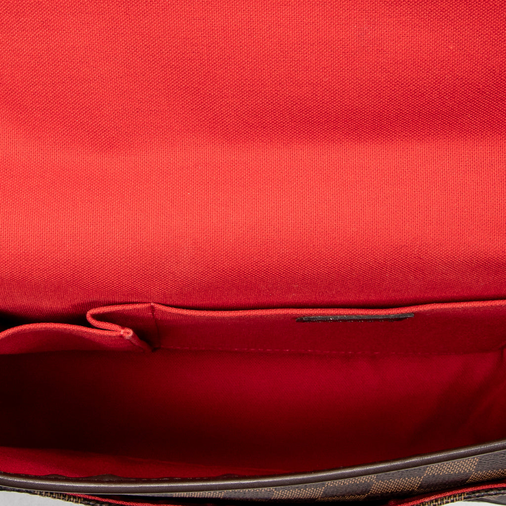 Sac Bandoulière Sologne Marron Damier Ebène