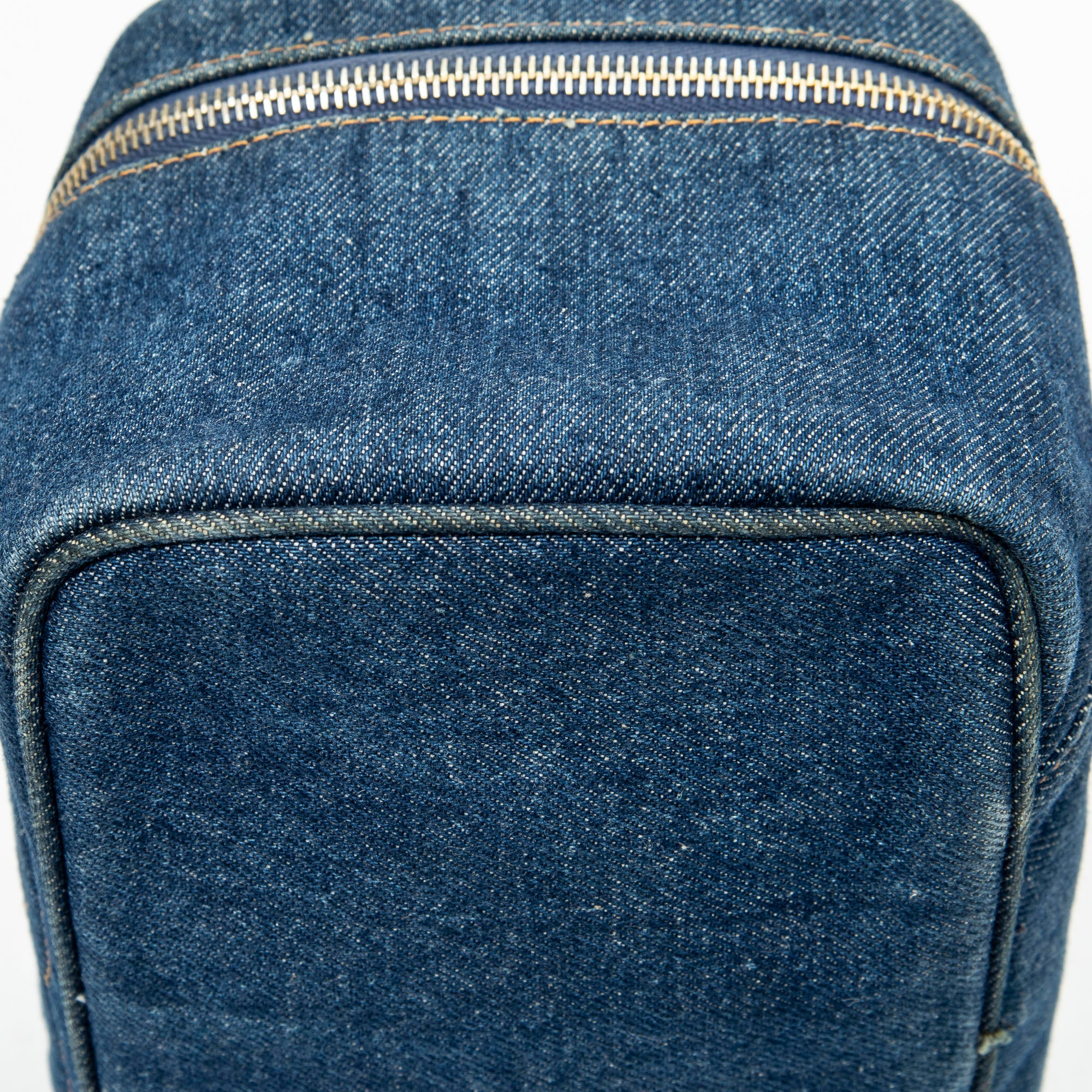 Handbag Rare CC Denim Vanity Case Blue Denim Denim Canvas