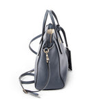 Shoulder Bag Mini Swing Tote Blue Grained Leather