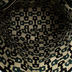 Shoulder Bag Web Vertical Jolicoeur Tote Black Monogrammed Canvas