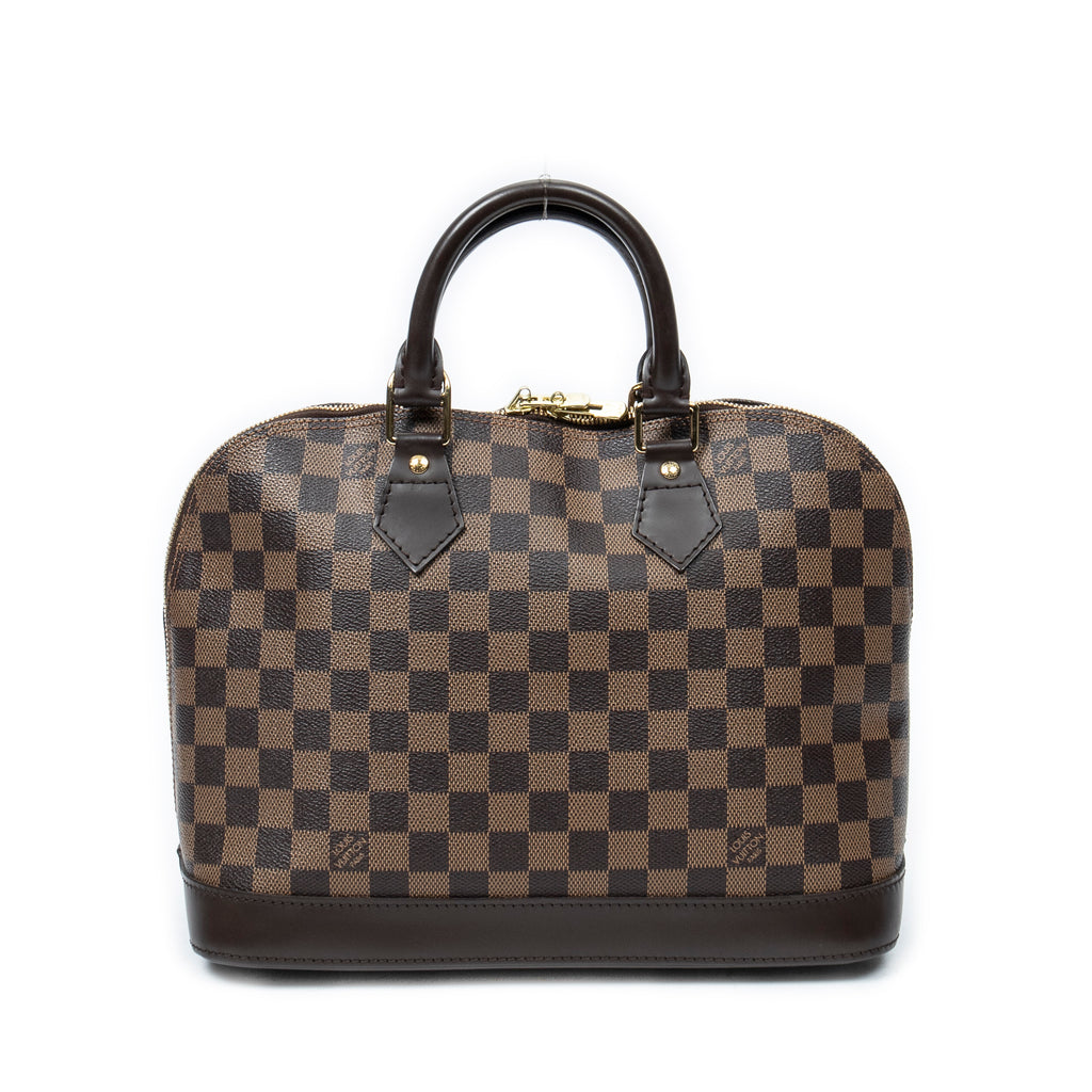Handbag Alma PM Brown Damier Ebene