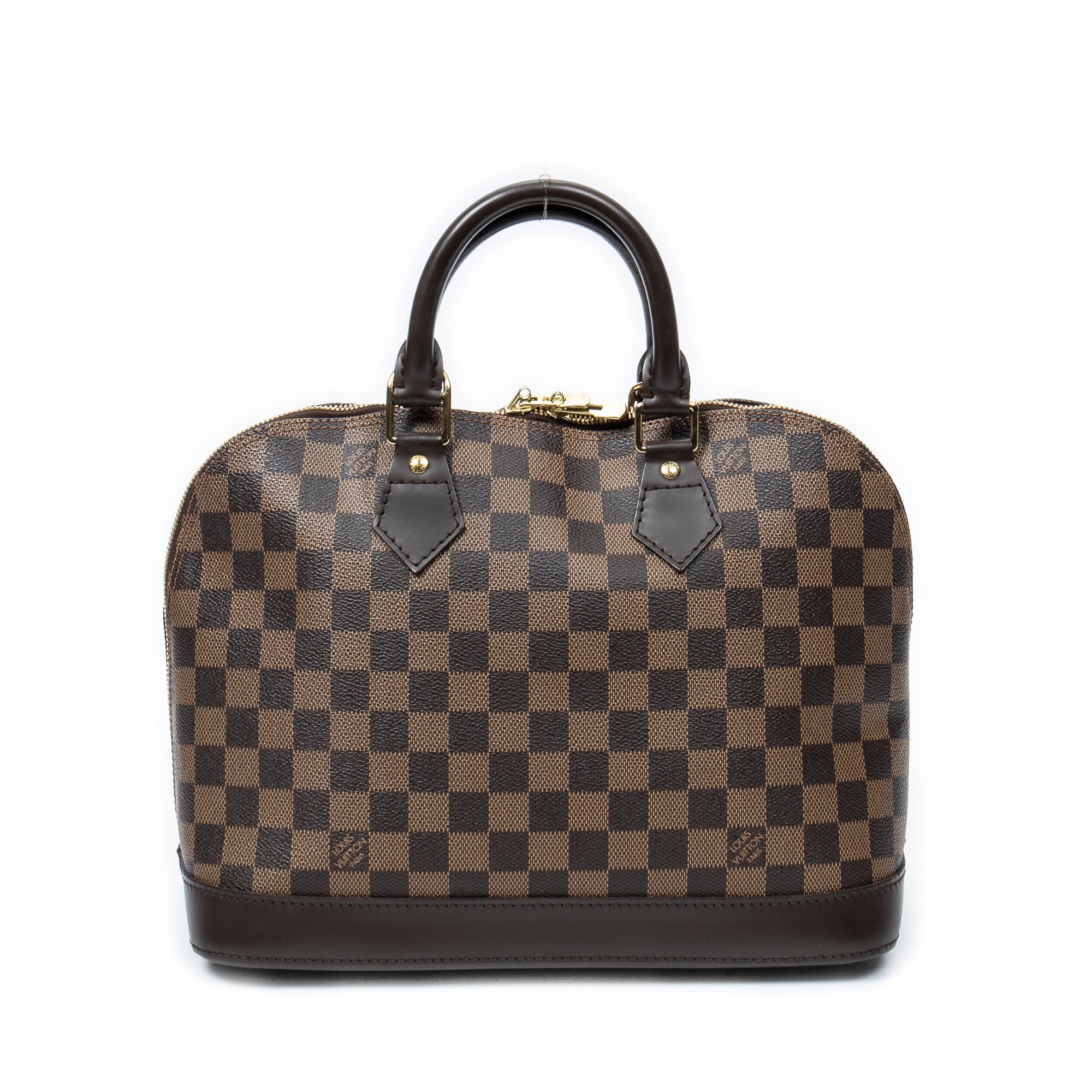 Handbag Alma PM Brown Damier Ebene