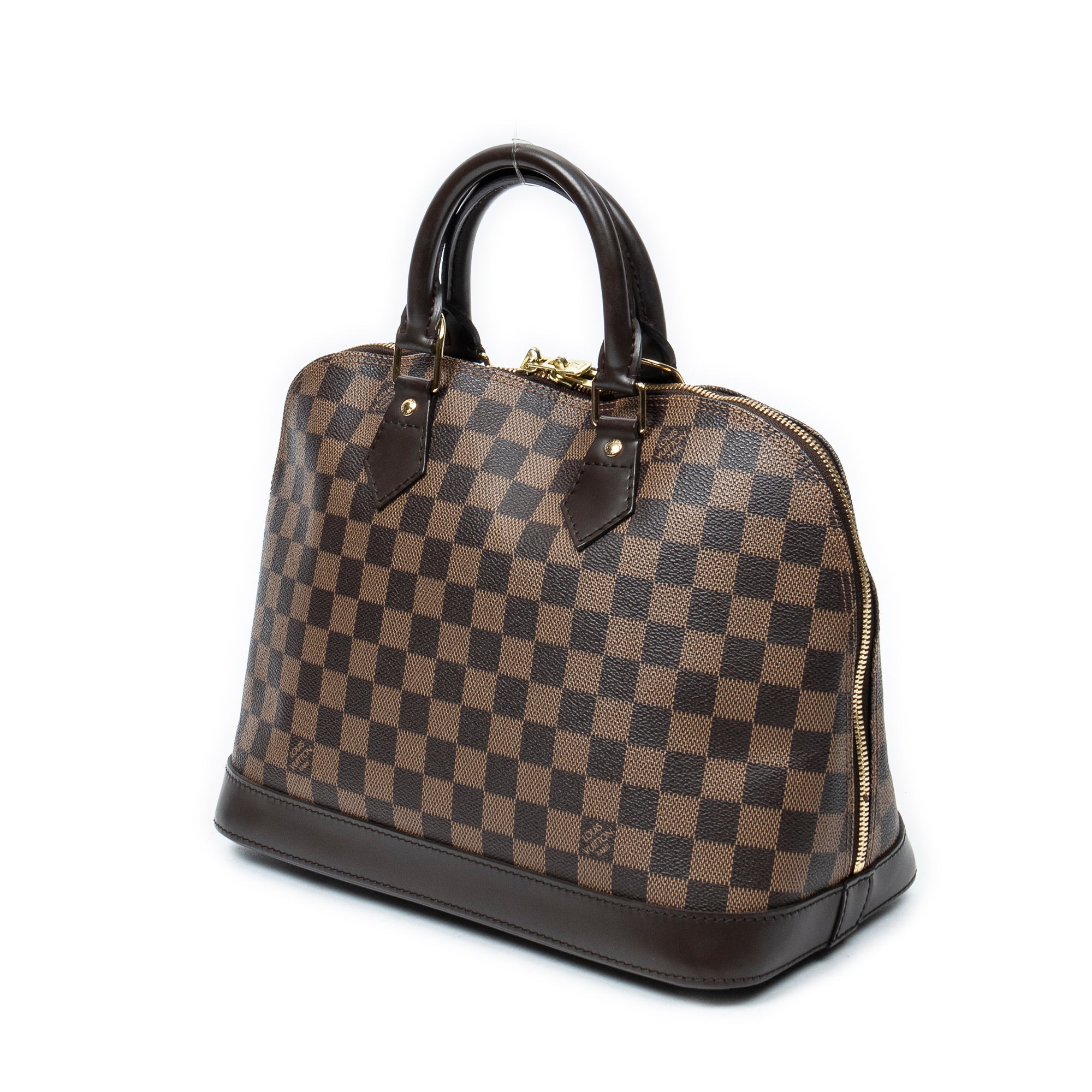 Handbag Alma PM Brown Damier Ebene