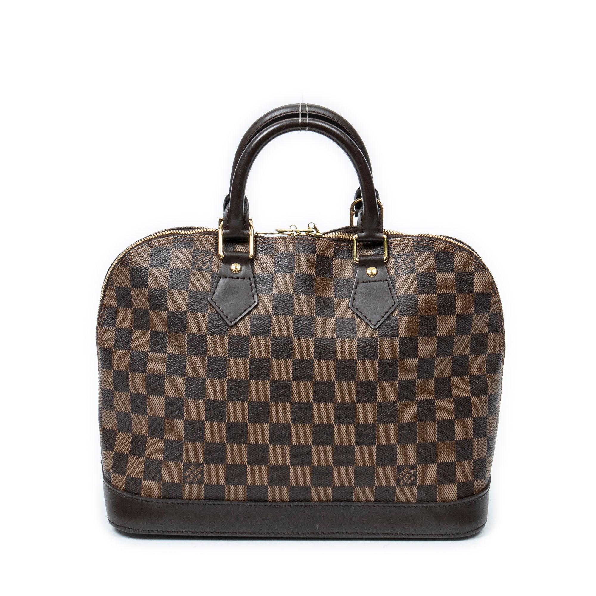 Handbag Alma PM Brown Damier Ebene