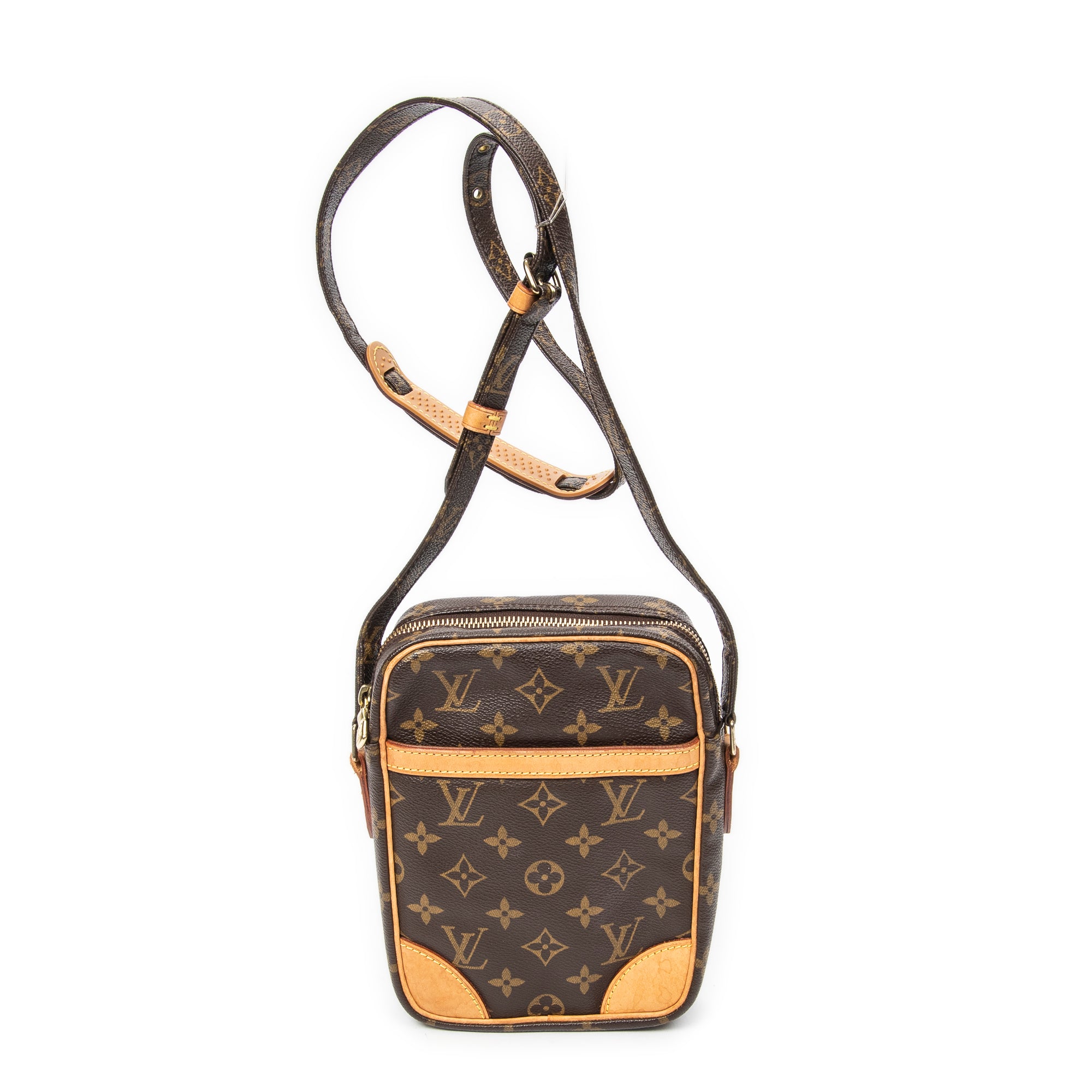 Sac bandoulière Danube Toile Monogram marron
