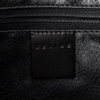 Shoulder Bag Zip Shoulder Hobo Black Macadam Coated Canvas