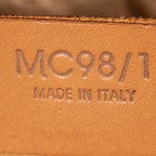 Handbag Dome Top Handle Brown Macadam Coated Canvas