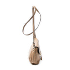 Shoulder Bag Marcie Pochette Crossbody Brown Grained Calfskin Leather