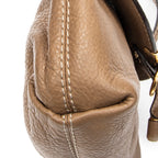 Shoulder Bag Marcie Pochette Crossbody Brown Grained Calfskin Leather