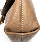 Shoulder Bag Marcie Pochette Crossbody Brown Grained Calfskin Leather