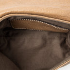 Shoulder Bag Marcie Pochette Crossbody Brown Grained Calfskin Leather