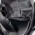 Backpack Mini Bamboo Backpack Black Calfskin Leather