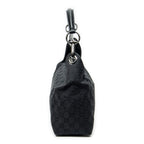 Shoulder Bag Zip Shoulder Bag Black Monogrammed Canvas