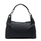 Shoulder Bag Zip Shoulder Bag Black Monogrammed Canvas