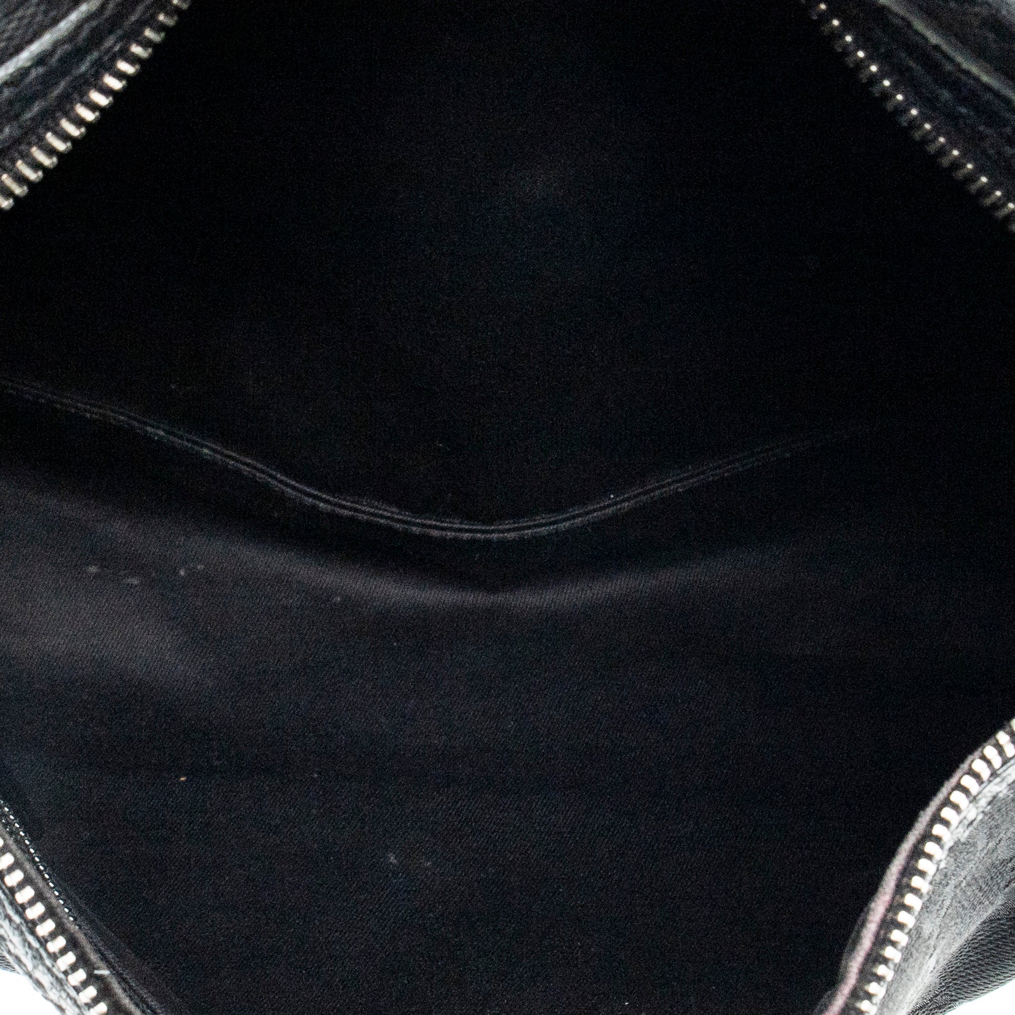 Shoulder Bag Zip Shoulder Bag Black Monogrammed Canvas