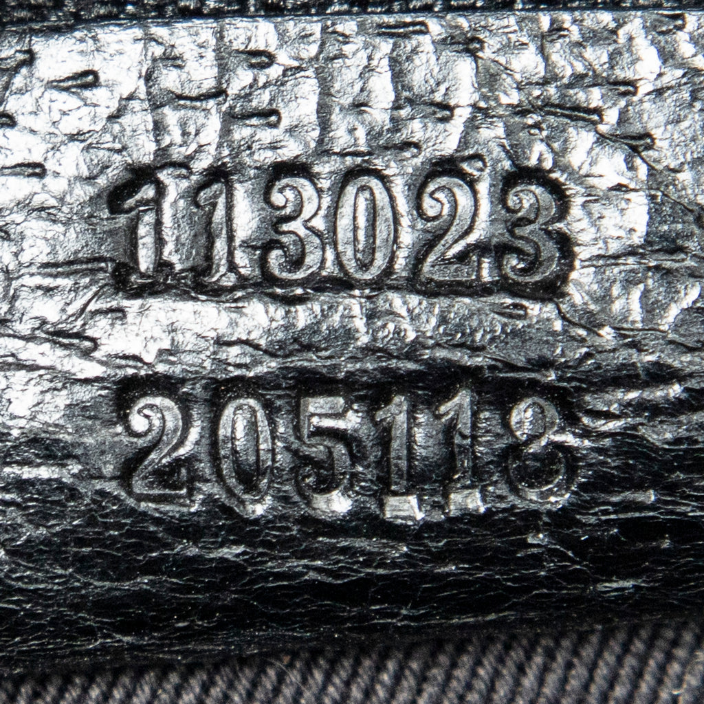 Shoulder Bag Zip Shoulder Bag Black Monogrammed Canvas