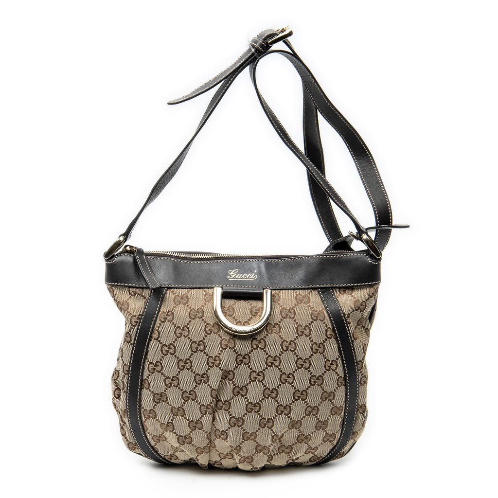 Shoulder Bag D Ring Messenger Brown Monogrammed Canvas
