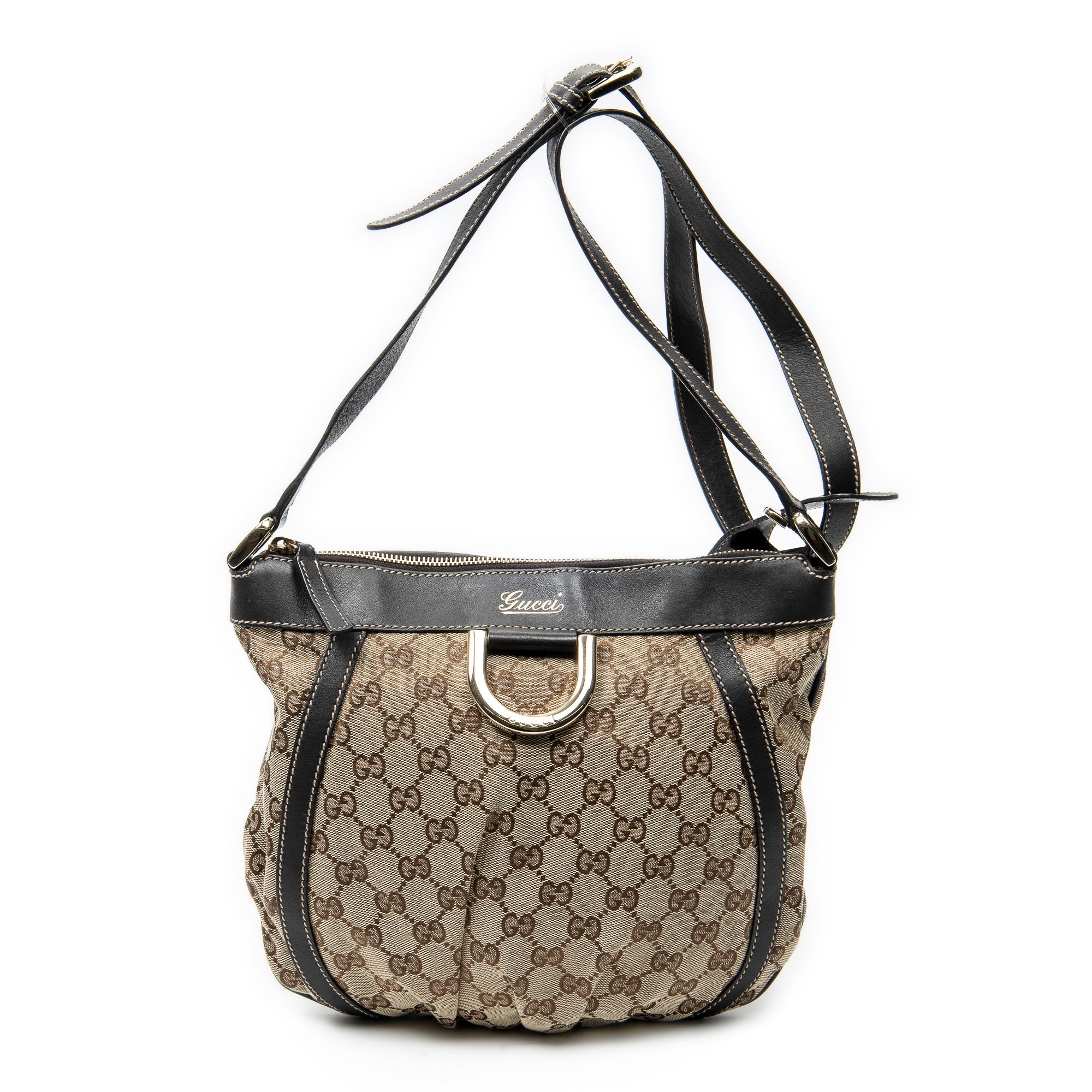 Shoulder Bag D Ring Messenger Brown Monogrammed Canvas