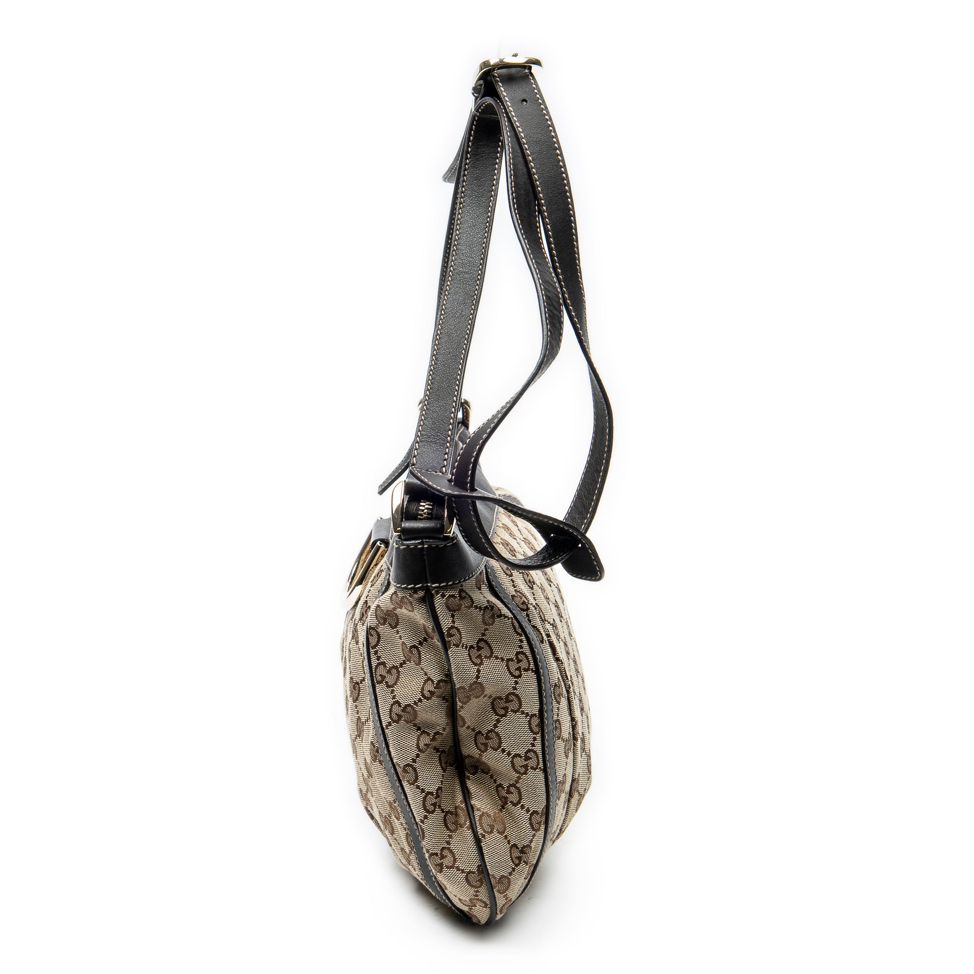 Shoulder Bag D Ring Messenger Brown Monogrammed Canvas