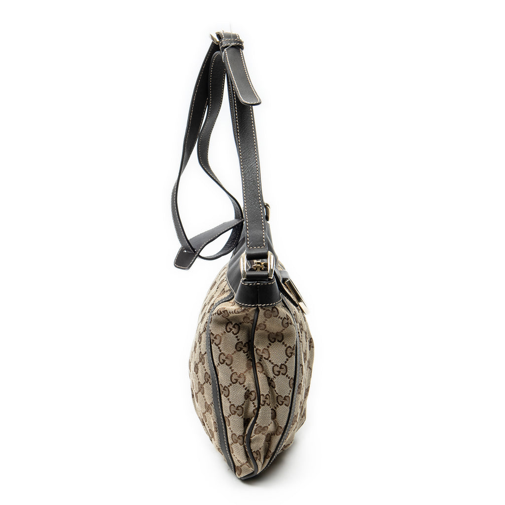 Shoulder Bag D Ring Messenger Brown Monogrammed Canvas