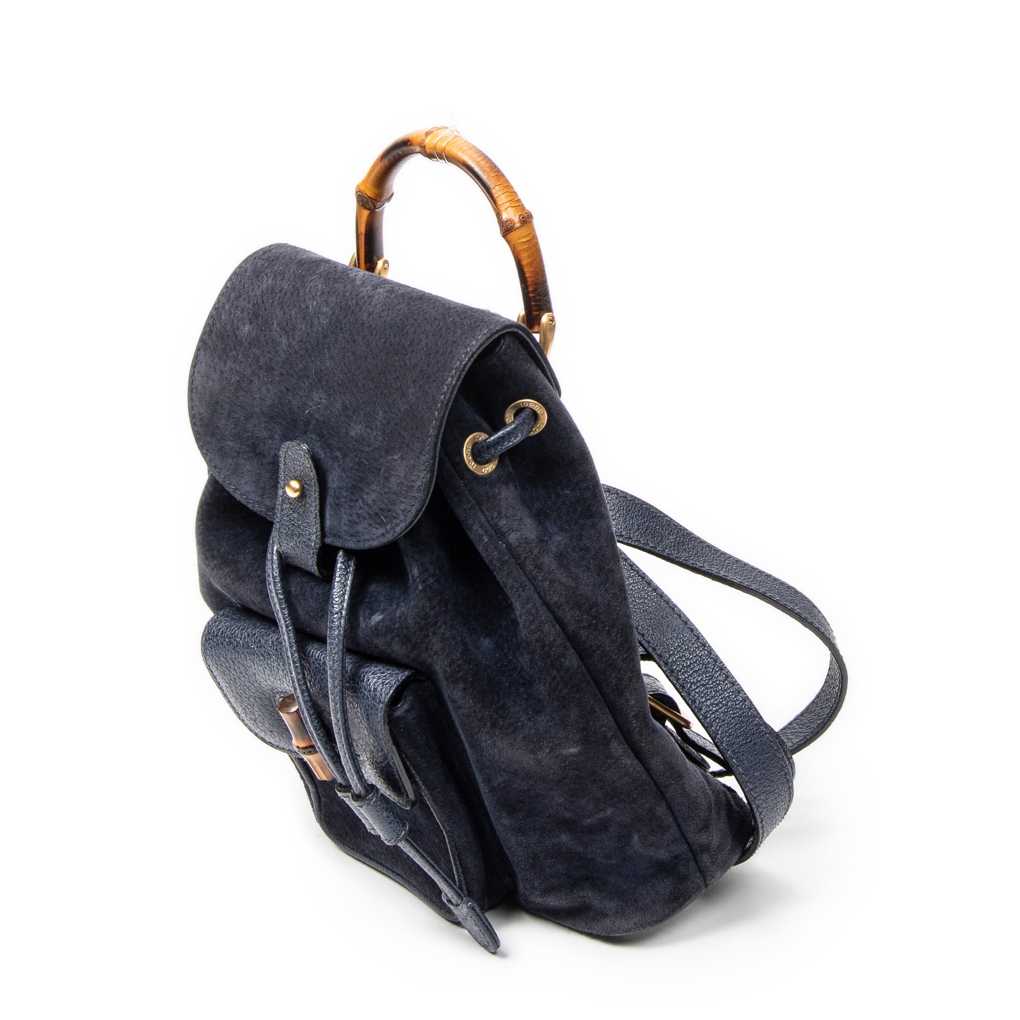 Gucci - Mini Sac à Dos Bambou - Marine