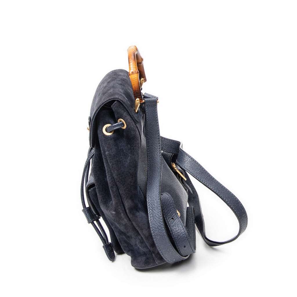 Gucci - Mini Sac à Dos Bambou - Marine