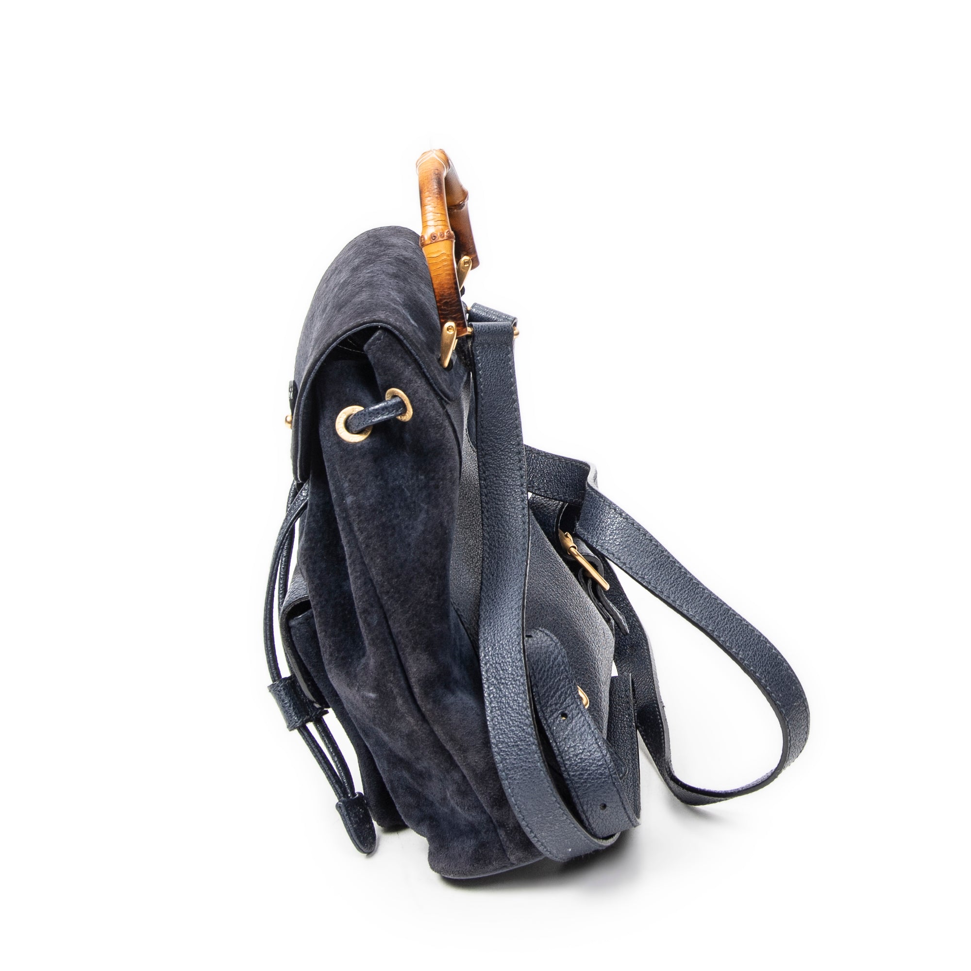 Gucci - Mini Sac à Dos Bambou - Marine