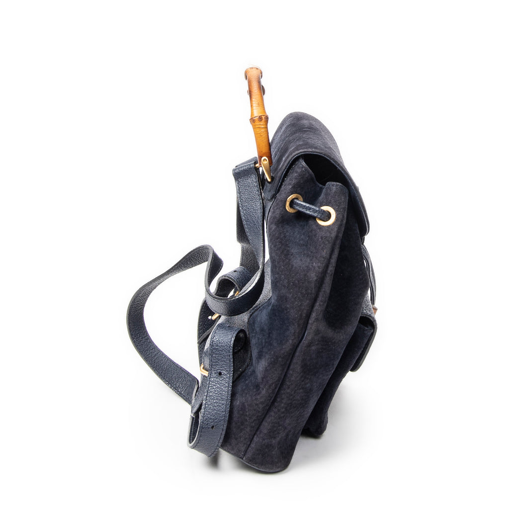 Gucci - Mini Sac à Dos Bambou - Marine