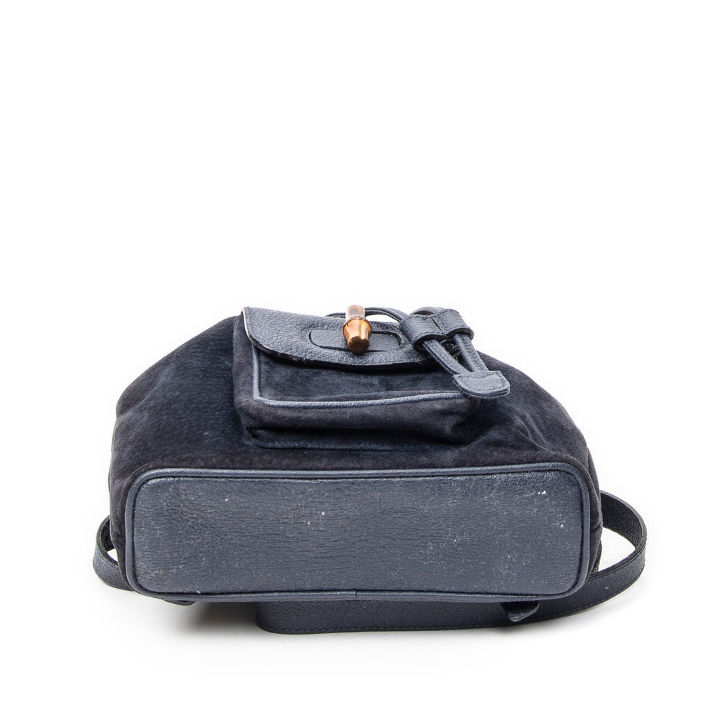 Gucci - Mini Sac à Dos Bambou - Marine