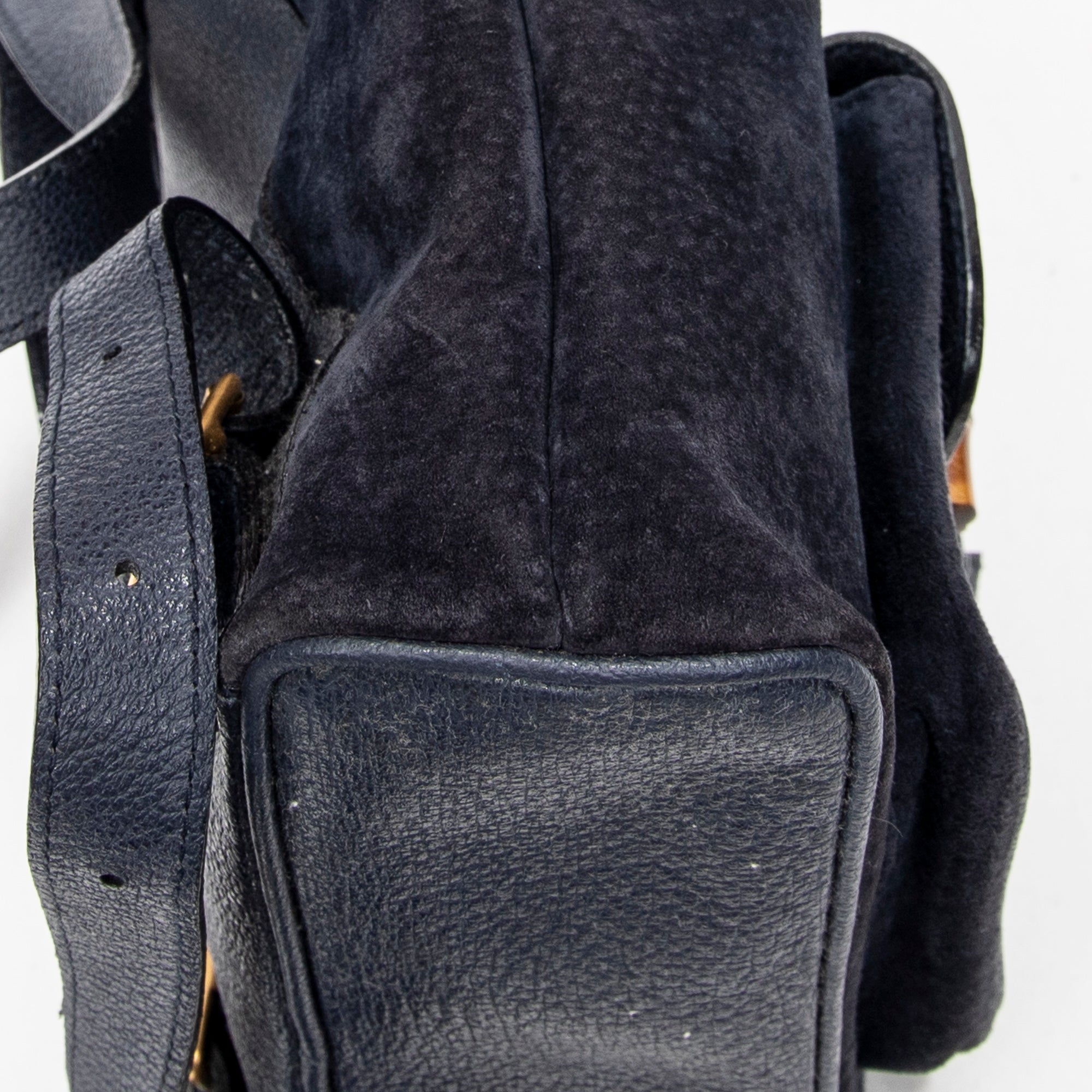 Gucci - Mini Sac à Dos Bambou - Marine