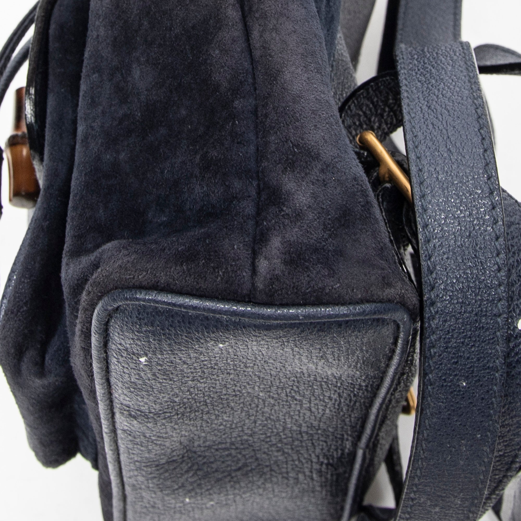 Gucci - Mini Sac à Dos Bambou - Marine
