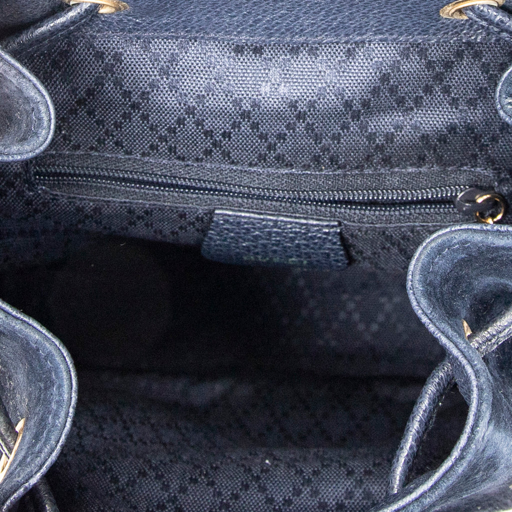 Gucci - Mini Sac à Dos Bambou - Marine