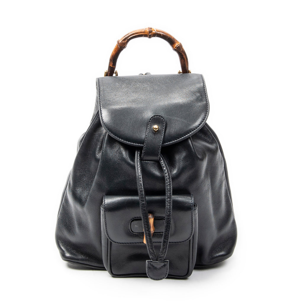 Gucci - Mini Sac à Dos Bambou - Marine