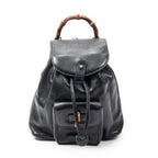 Gucci - Mini Sac à Dos Bambou - Marine