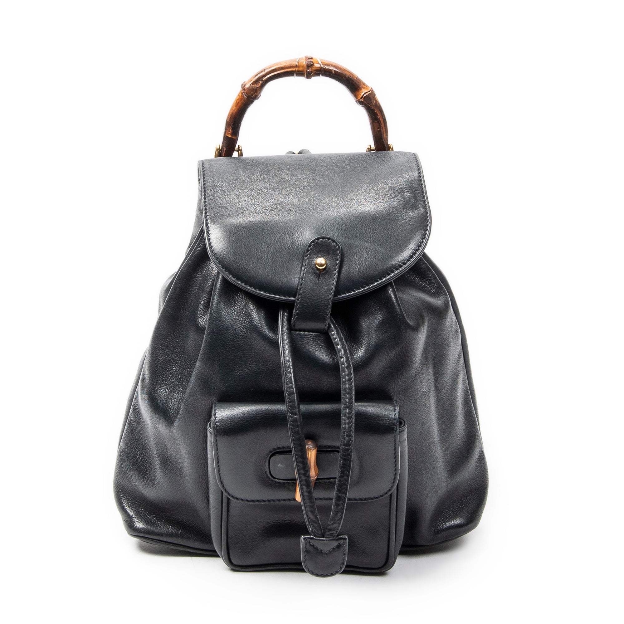 Gucci - Mini Sac à Dos Bambou - Marine