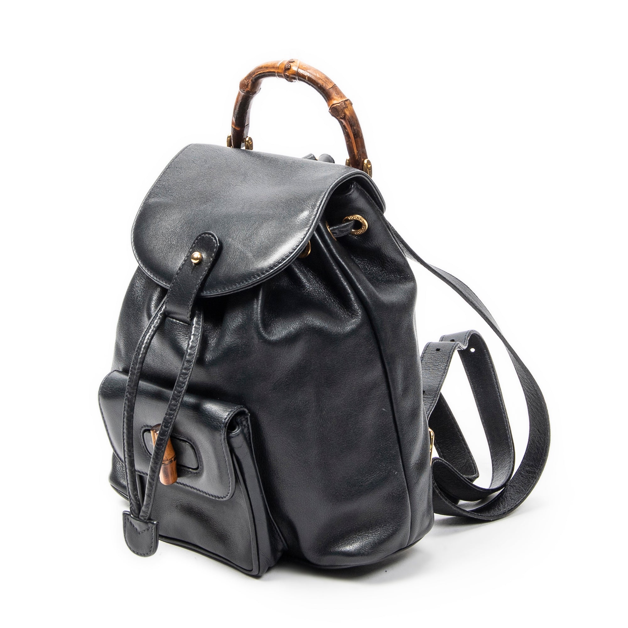 Gucci - Mini Sac à Dos Bambou - Marine