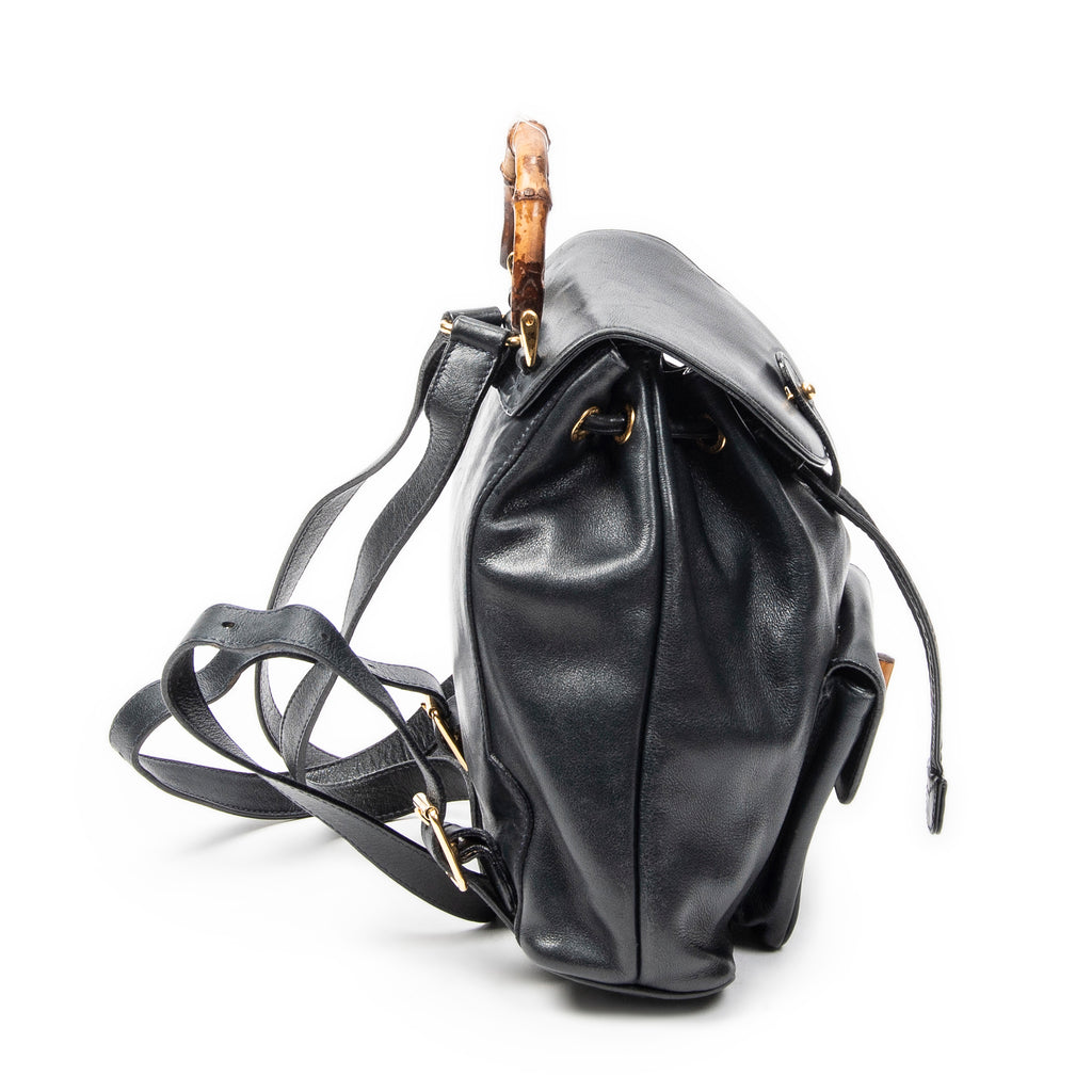 Gucci - Mini Sac à Dos Bambou - Marine
