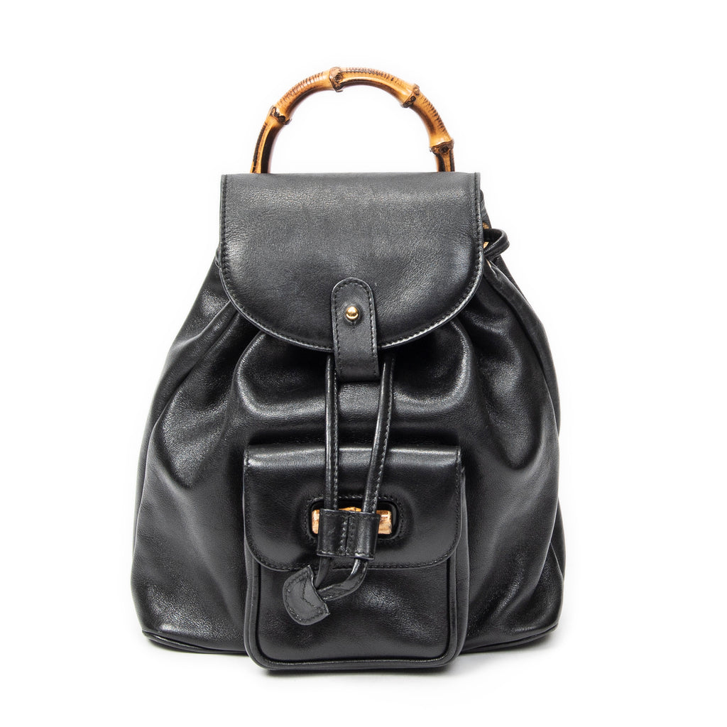 Gucci - Mini Sac à Dos Bambou - Noir