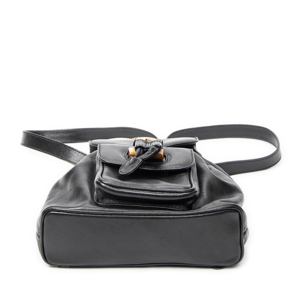 Gucci - Mini Sac à Dos Bambou - Noir