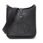 Shoulder Bag Evelyne TPM Black Clemence Leather