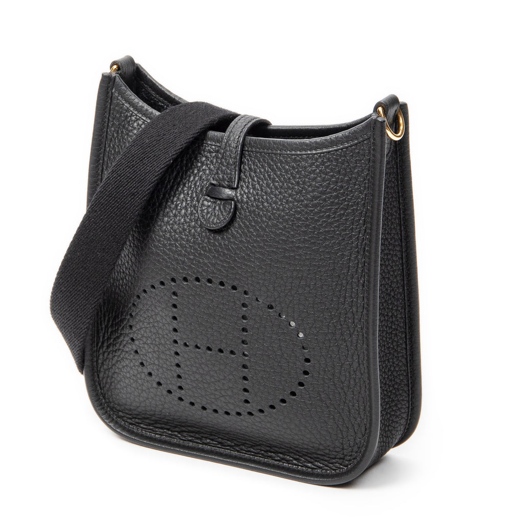 Shoulder Bag Evelyne TPM Black Clemence Leather