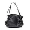 Shoulder Bag Medium Tassel Flamenco Black Grained Calfskin Leather