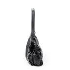 Shoulder Bag Medium Tassel Flamenco Black Grained Calfskin Leather