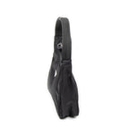 Shoulder Bag Vintage Mini Zip Hobo Black Nylon Canvas