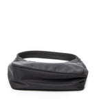Shoulder Bag Vintage Mini Zip Hobo Black Nylon Canvas